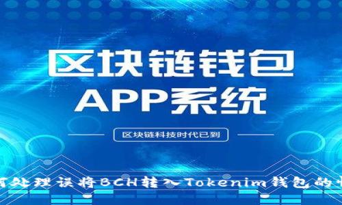 如何处理误将BCH转入Tokenim钱包的情况
